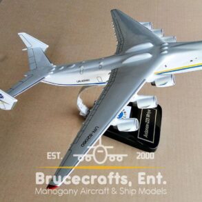 Model of Antonov 225 Mriya with detailed craftsmanship.